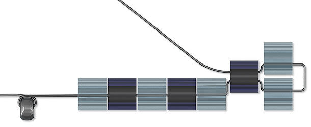Stringing an odd number of beads